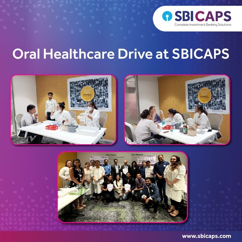 SBI Capital Markets Limited Oral Healthcare Drive at SBICAPS SBI