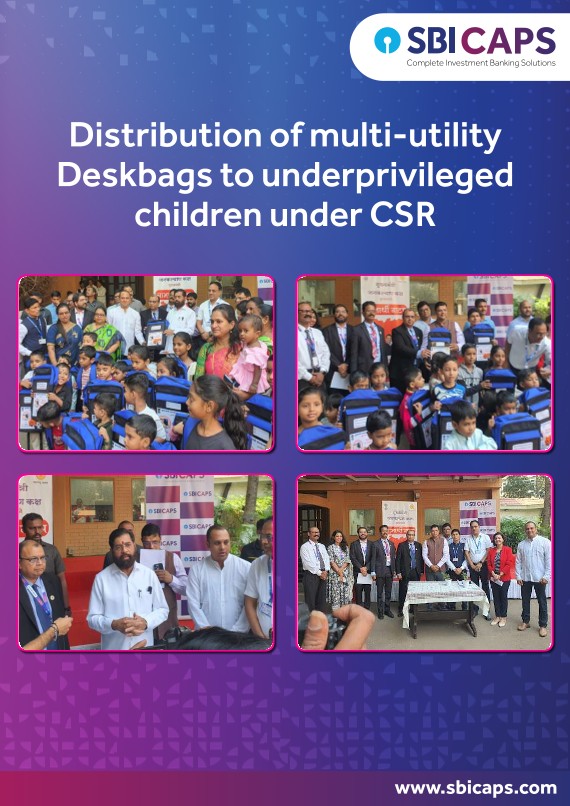Distribution of multi-utility deskbags to underprivileged children under CSR